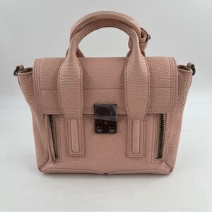 3.1 Phillip Lim Pashli Mini Leather Tote | Pink Pebbled Leather Crossbody